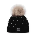 Nano - Tuque en tricot doublée Noir