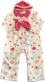 Espace deuxième vie - Ensemble, Pyjama une-pièce en polar avec bottines et tuque PetitLem 24 mois