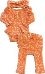 Espace deuxième vie - Ensemble, Cache-couche manche longue, pantalon et bandeau MonkeyBars 3-6 mois