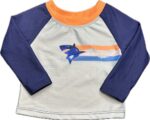 Espace deuxième vie - Chandail manche longue Maillot George. 0-3 mois