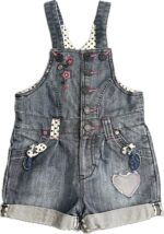 Espace deuxième vie - Salopette-Short en jeans Souris Mini 2 ans