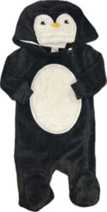 Espace deuxième vie - Pyjama une-pièce en polar avec capuchon George. 0-3 mois