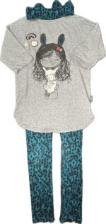 Espace deuxième vie - Ensemble, Tunique manche longue, legging et bandeau Souris Mini 7 ans