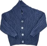 Espace deuxième vie - Veste en laine à boutons sans capuchon George. 4 ans