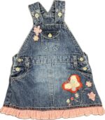 Espace deuxième vie - Salopette-Jupe en jeans 12 mois