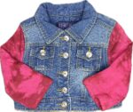 Espace deuxième vie - Veste en jeans à boutons sans capuchon Guess 12 mois