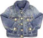 Espace deuxième vie - Veste en jeans à boutons sans capuchon Gap 12-18 mois