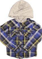 Espace deuxième vie - Chemise manche longue avec capuchon 7 ans