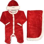 Espace deuxième vie - Ensemble en polar, Pyjama une-pièce, Tuque et Couverture Coccoli 1 mois