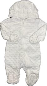 Espace deuxième vie - Pyjama une-pièce en polar avec capuchon George. 6 mois