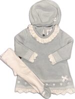 Espace deuxième vie - Ensemble, Tunique manche longue en laine, Tuque en laine et Collant Max Studio 6-9 mois